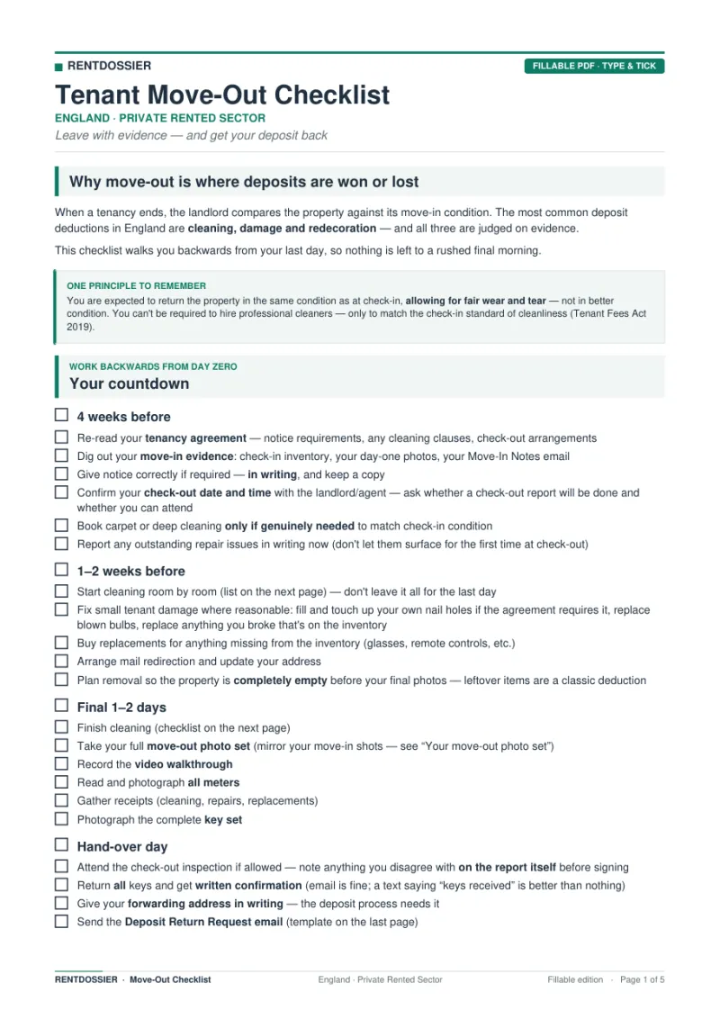 Move-Out Checklist